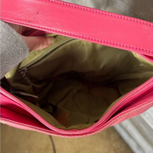 Kangol pink crochet asymmetrical purse bag shoulder bag - Picture 3 of 5